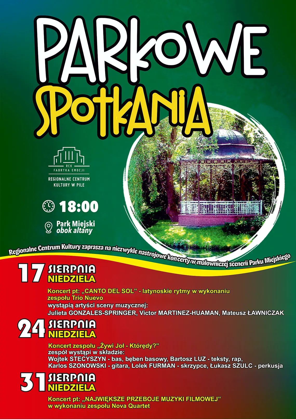 parkowe spotkania sierpien